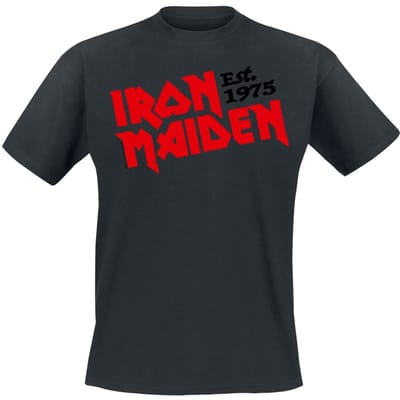 Iron Maiden T-shirt - Est. 1975 - S tot 4XL - voor Mannen - zwart
