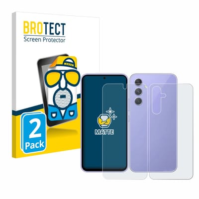 BROTECT - Screenprotector voor Samsung Galaxy A54 5G (Voor+Achter) - Folie Beschermfolie matte 2 Stuks
