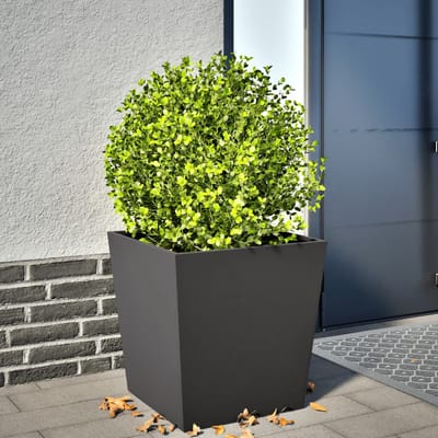 Vidaxl Jardinière de Jardin, Noire, 50x50x50 cm, en Acier