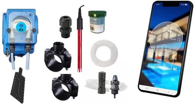 POOLTRONICS BUDGET Automatisch Chloor Doseersysteem met WIFI – Zwembad Waterbehandeling – Rx Dosering via Slimme Pompdosering – RX controller