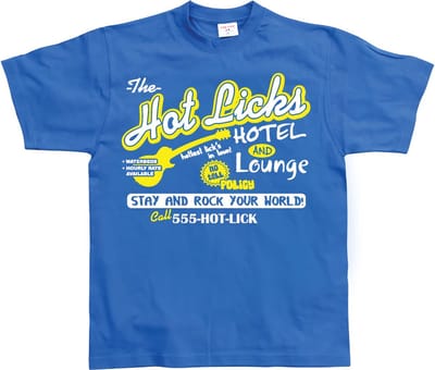 Hybris Hot Licks Hotel And Lounge T-shirt SH-1-11012-LFH2-2