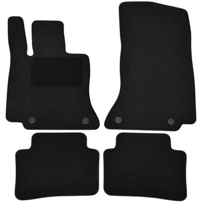 Tapis de sol - Mercedes - Classe C W206 S206 - Velours noir - 4 pièces - Antidérapant