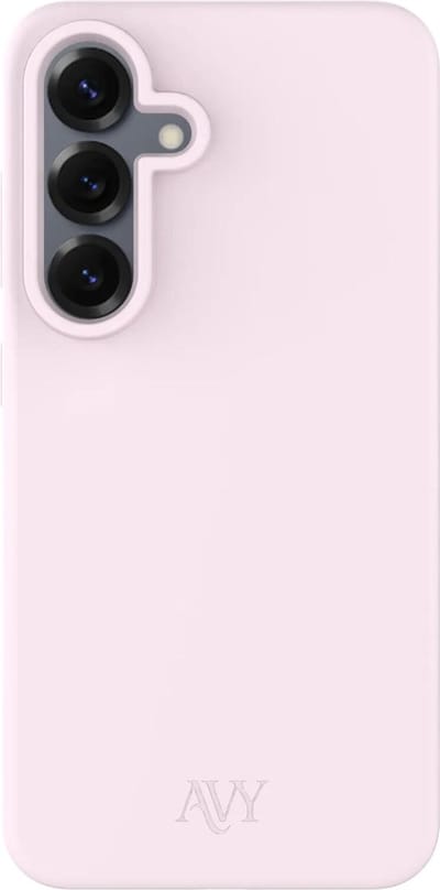 AVY Hoesje geschikt voor Samsung Galaxy S25 / S24 | Compatibel met MagSafe | Back Cover | Liquid Silicone | Comfortabel in de Hand | Roze
