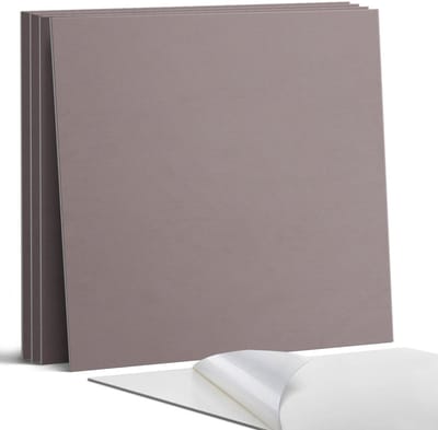 Coloray Wandpanelen Zelfklevend - Kleur beige Zelfklevende Wandpanelen - 50 cm x 50 cm - Roze Wandpaneel PVC - 5 stuks - Eénkleurige Wandpanelen Zelfklevend - Wandpaneel Keuken - Wandpanelen Badkamer