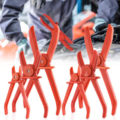 Set van 6 Slangklem Tang voor het Bevestigen van Koelvloeistofslangen, Remleidingen en Brandstofleidingen