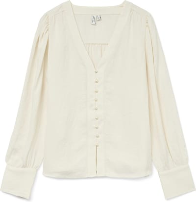 VERO MODA - VMFASANA L/S V-NECK SHIRT WVN BTQ GA - Dames - Blouses