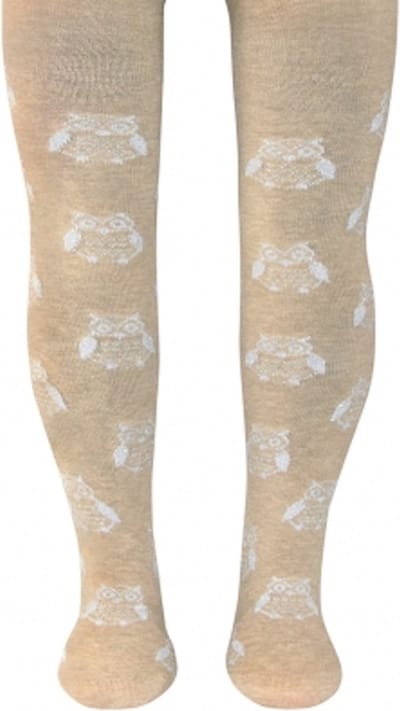 Ewers maillot maat 98/104 met uilen print beige melee