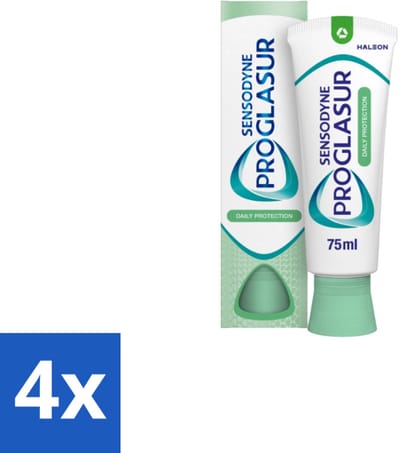 4 x Sensodyne Tandpasta ProGlasur Daily Protection Daily Protection 75 ml - Tanderosis - Tandpasta - Gevoelige Tanden - Tandglazuur - Gaatjes