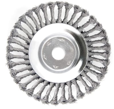 Onkruidborstel voor bosmaaier, 200 x 25,4 mm, conische draadborstel met 36 strengen staaldraad