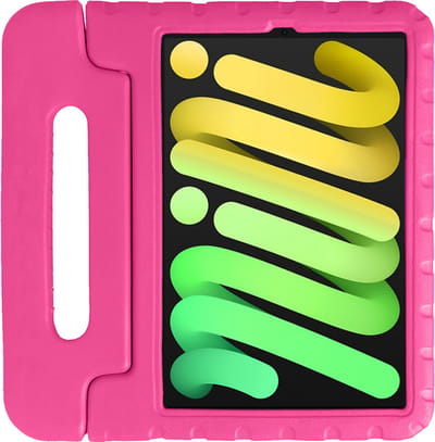 Hoes - Geschikt voor Apple iPad Mini 7 (2024) - 8.3 inch - 7e Generatie - Kinderhoes Shockproof Bumper - Kidsproof Case - Tablet Hoesje - Kinder Hoesje Cover - Roze