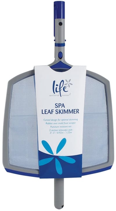 Life Spa Leaf Skimmer – Spa Schepnet met Telescopische Steel en Rubber Schraper