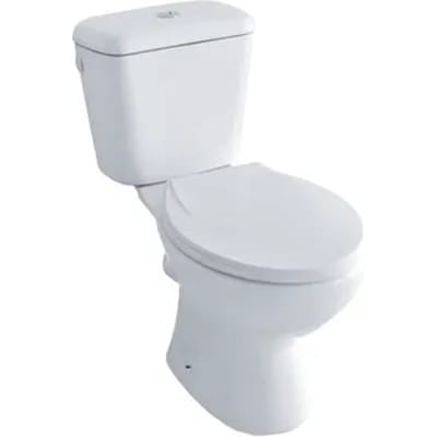 Baseline Duoblok Toilet Met Randloze Toiletpot - Pk - Wit