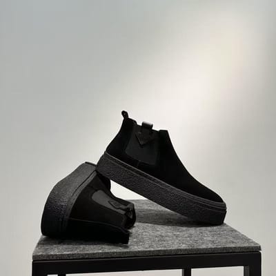 Chelsea Boots Heren Nieuwe Effen Kleur Martin Boots Veelzijdige Retro One-tip High-top Laarzen Dikke Zool Korte Laarzen Heren 43 white