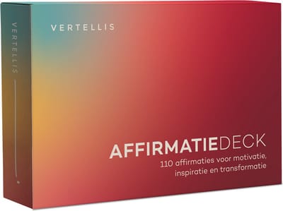 Affirmatiekaarten van Vertellis - Inzichtkaarten - Affirmaties - Intentiekaarten - Coachkaarten - 110 stuks