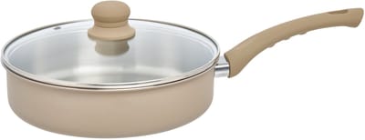 5Five braadpan Paris - D24 cm - RVS - aluminium - beige/zilver - pannen - alle warmtebronnen