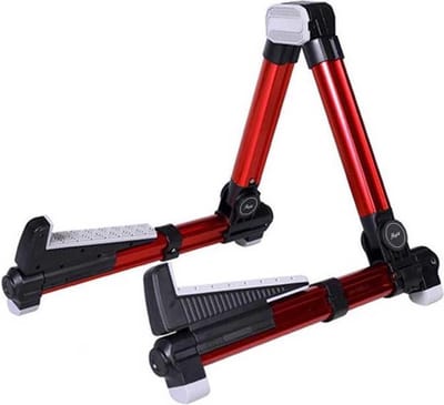 Flight FLUST01-RD Aluminium Ukulele Standaard Opvouwbaar met Rubber Bescherming