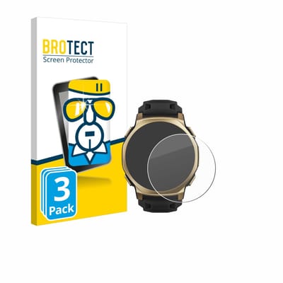 BROTECT - Glas Screenprotector voor Huami Amazfit T-Rex 3 Pro (44 mm) - Gehard Beschermglas 9H 3 Stuks