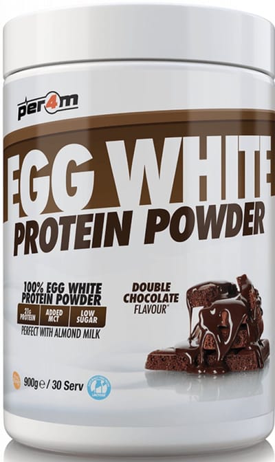 Per4m Egg White Protein Powder (900g) Double Chocolate - Eiwitten - Ei-eiwit