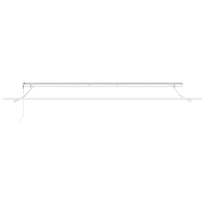 vidaXL - Uitschuifbare - luifel - Wit - 400 - × - 300 - cm - Stof - en - Aluminium