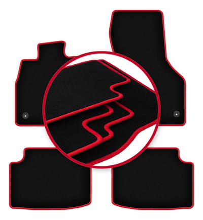 CARLUX-RED automatten voor: Skoda Octavia III liftback, sedan, variant, stationwagen (2012-2020)