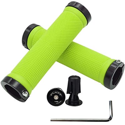 Antislip Rubberen Stuurgrepen voor Mountainbike en BMX - Inclusief Aluminium Stuurstop