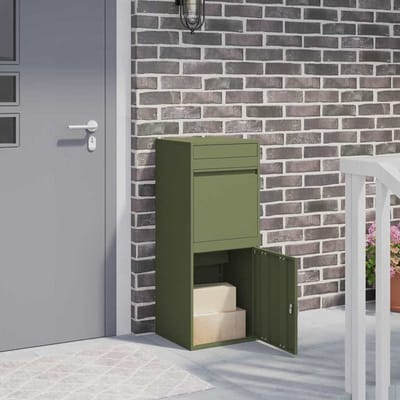 vidaXL - Pakket - Inwerpkoker - Olijfgroen - 41 - x - 38 - x - 103 - cm - Staal