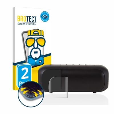 BROTECT - Screenprotector voor JBL Tuner 2 - Folie Beschermfolie transparant volledig dekking - 2 Stuks