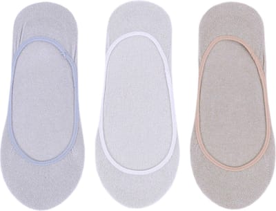 3x ballerinasokken in ingetogen kleuren