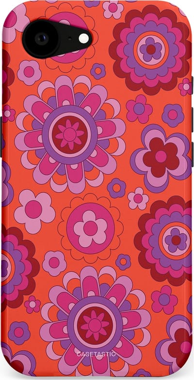 Casetastic Hoesje Geschikt voor Apple iPhone 16e Magsafe - Stijlvolle Beschermende Duo-layer Case - Retro warmte