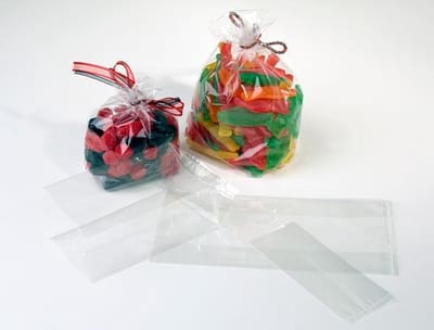 Plastic Zakken 10,2x5,1x20,3cm met zijvouw (100 stuks) | Plastic zak