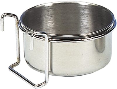 Roestvrijstalen Nap met Bevestigingsring en Haak - 15 cm, 0,85 L