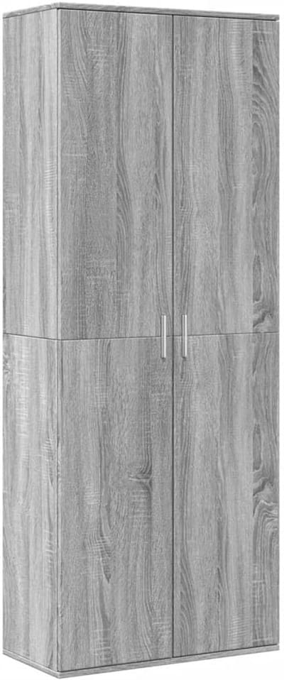 Hoge Kast 70x35x180cm met Decoratief Snijwerk - Woonkamer of Keuken