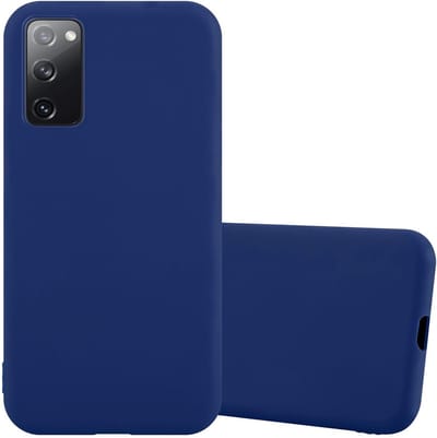 Cadorabo Hoesje geschikt voor Samsung Galaxy S20 FE in CANDY DONKER BLAUW - Beschermhoes gemaakt van flexibel TPU silicone Case Cover