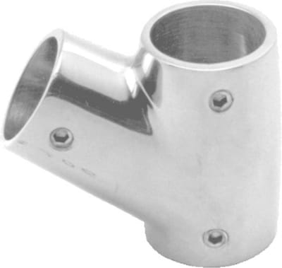 Seilflechter - Railing T-Stuk - 60 Graden - RVS - 22mm - Rechts - Maat: Default