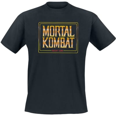 Mortal Kombat - Gaming T-shirt - Insert Coins - S tot XXL - voor Mannen - zwart