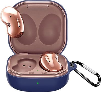 KELERINO. Hoesje geschikt voor Samsung Galaxy Buds Live - Fullcover - Blauw