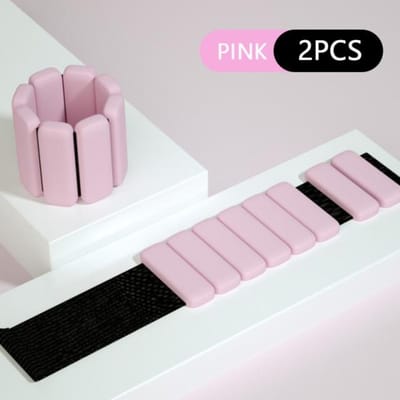 2 stuks polsgewicht armband verstelbare siliconen pols enkelbandje hardlopen yoga pilates training oefening fitnessapparatuur
