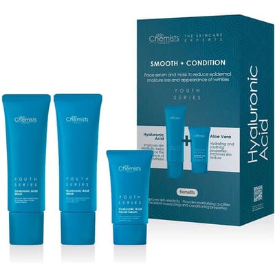skinChemists Hyaluronzuur Anti-Aging Gladmakende & Verzorgende Kit + Gratis Hyaluronzuurmasker 50ml