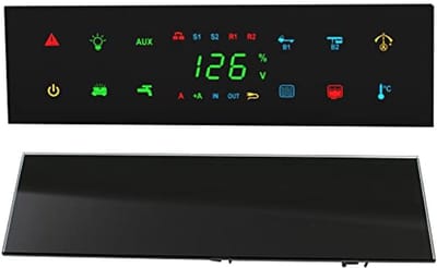 Bedieningspaneel voor Camper, Caravan en Boot - Zwart Glas met Touch Sensor