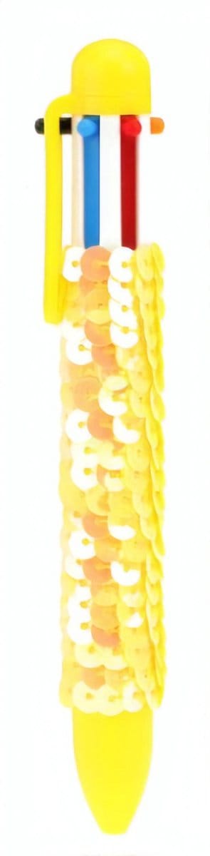 Toi-toys Balpen Pailletten 6 Kleuren Inkt Meisjes Geel
