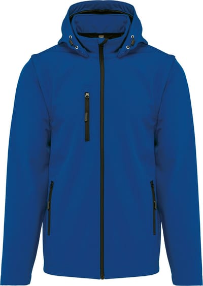 Kariban 3-laagse uniseks softshelljas met afneembare capuchon en mouwen K422 - Dark Royal Blue - 3XL