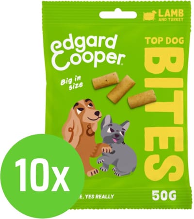 Edgard & Cooper Bite Lamb Large - Hondensnack - 50 gram - 10 verpakkingen