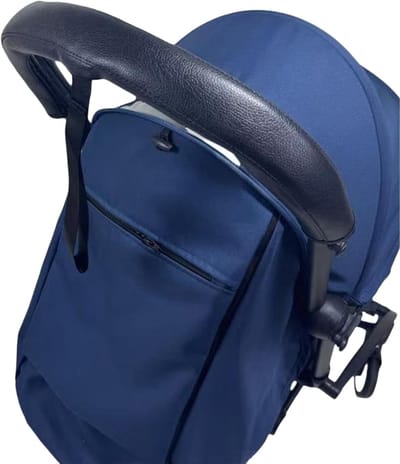 Kinderwagen Handvat Cover - Stuurhoes Beschermer - Comfortabel Wandelen - Waterdicht PU Leer - 58 cm - Zwart