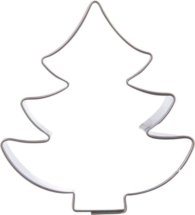 Koekjessnijder Edelstaal Kerstboom 4,6 cm - Vormen - Uitsteekvorm - Cookie - Cutter - Uitsteekvormpjes - Koekjes - Bakken