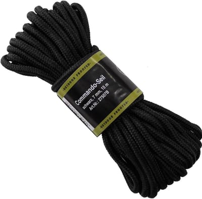 Sterk Multifunctioneel Touw 7mm Zwart - 1 Stuks