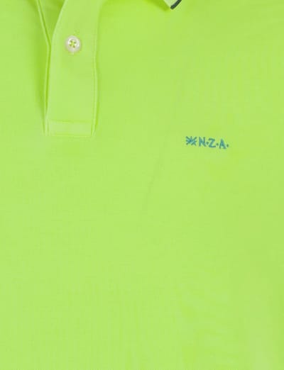 New Zealand poloshirt korte mouw geel