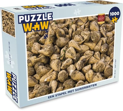 Puzzel Een stapel met suikerbieten - Legpuzzel - Puzzel 1000 stukjes volwassenen