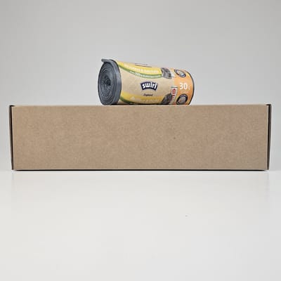 Swirl Vuilniszakken 30 Liter | Trekband | 168 Zakken | 100% Gerecycled LDPE | 36 My | 47x78 cm - Swirl 30 Liter, Swirl Pedaalemmerzakken 30 Liter, Swirl Afvalzakken 30 Liter