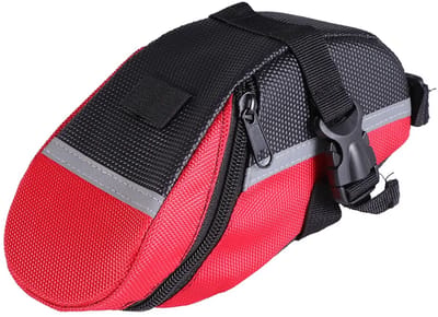 Oneay Fietszadeltas Waterdicht - Compacte Fietstas voor Onder Zadel - Voor Mountainbike & Racefiets - Rood