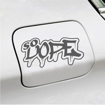 Bumpersticker - So Dope - 8,2 X 15 - Antraciet